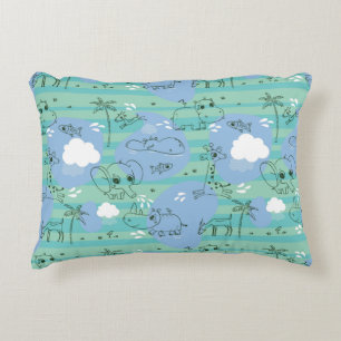 Cojín Decorativo Animales lindos que juegan con agua 3
