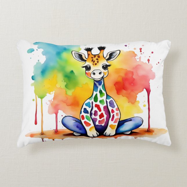 Cojín Decorativo Animales pequeños haciendo yoga (Anverso)