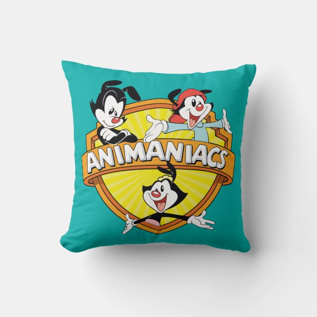 Cojín Decorativo Animaniacs | Warner Brothers & Sister WB Shield (Anverso)