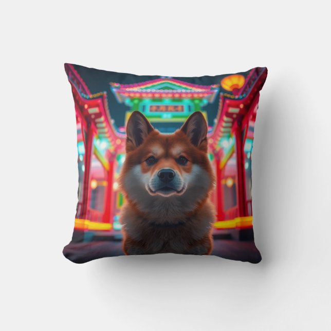 Cojín Decorativo Anime Akita (Anverso)