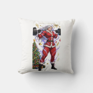 Cojín Decorativo Anime Gym Santa Fitness Navidad