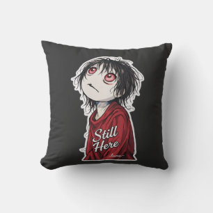 Cojín Decorativo Anime oscuro "Still Here" Estética Ilustración gót