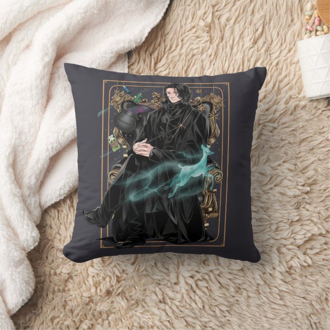 Cojín Decorativo Anime Profesor Severus Snape sentado (Manta)