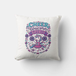 Cojín Decorativo Ánimo de Unicornio Espíritu de Unicornio Colorido