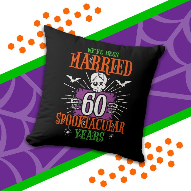 Cojín Decorativo Aniversario de bodas número 60 de Halloween Spookt (Subido por el creador)
