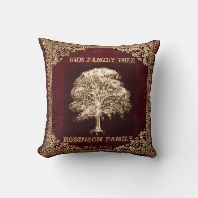 Cojín Decorativo Aniversario de la mirada de la antigüedad del (Anverso)