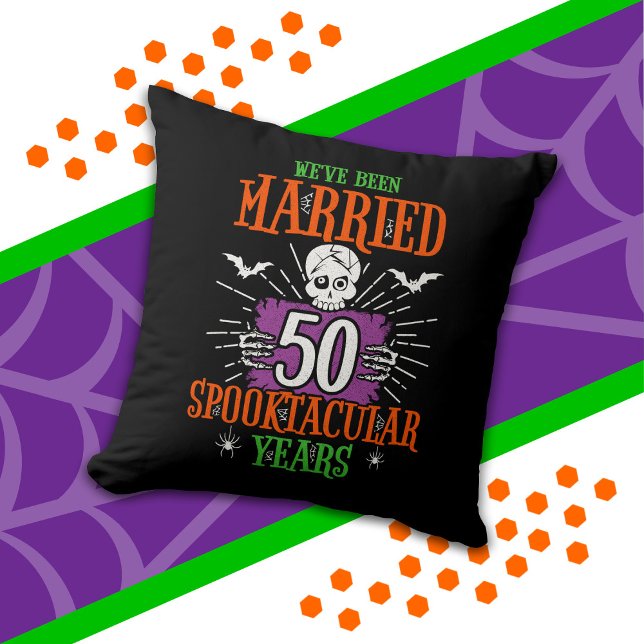 Cojín Decorativo Aniversario número 50 de bodas Halloween Spooktacu (Subido por el creador)