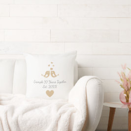 Cojín Decorativo Aniversario personalizado de 10 años juntos