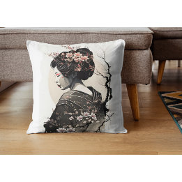 Cojín Decorativo Anmutige japanische Geisha - 