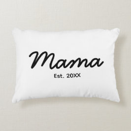 Cojín Decorativo Año de establecimiento de Mama | Fecha personaliza