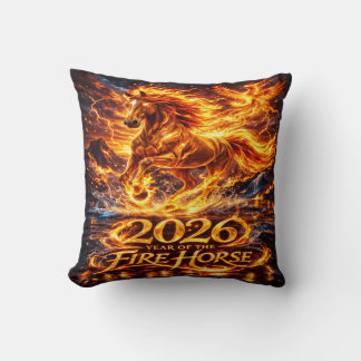 Cojín Decorativo Año del Caballo de Fuego 2026