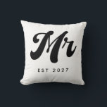 Cojín Decorativo Año del Sr. EST<br><div class="desc">Sr. Año establecido diversión Diseño mínimo</div>