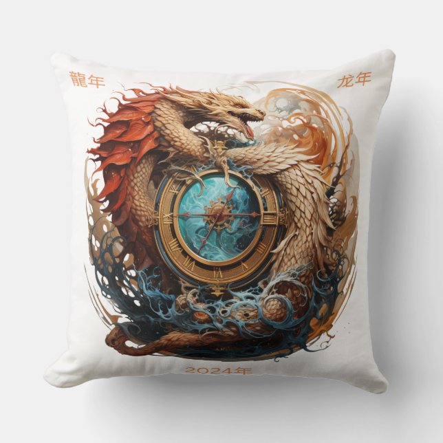 Cojín Decorativo Año Nuevo Chino (Anverso)