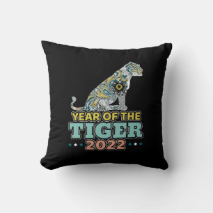 Cojín Decorativo Año Nuevo Chino 2022 - Tigre Blanco