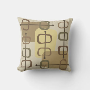 Cojín Decorativo Años 1950 Resumen Art Hollow Rocks Beige