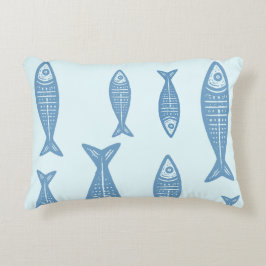 Cojín Decorativo Anouke Coastal Fish / Fjord Blue