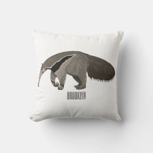 Cojín Decorativo Anteater personalizado ilustracion