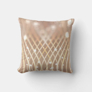 Cojín Decorativo Antecedentes abstractos. fondo marrón con olas