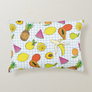 Cojín Decorativo Antecedentes con frutas jugosas. Patata de fruta s