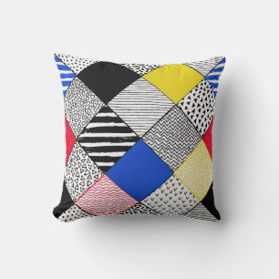 Cojín Decorativo Antecedentes: pájaros, puntos de polka.