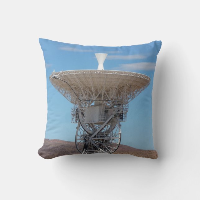 Cojín Decorativo Antena de Dish Espacial Profunda Apolo (Anverso)