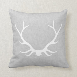Cojín Decorativo Anteojos de lino gris