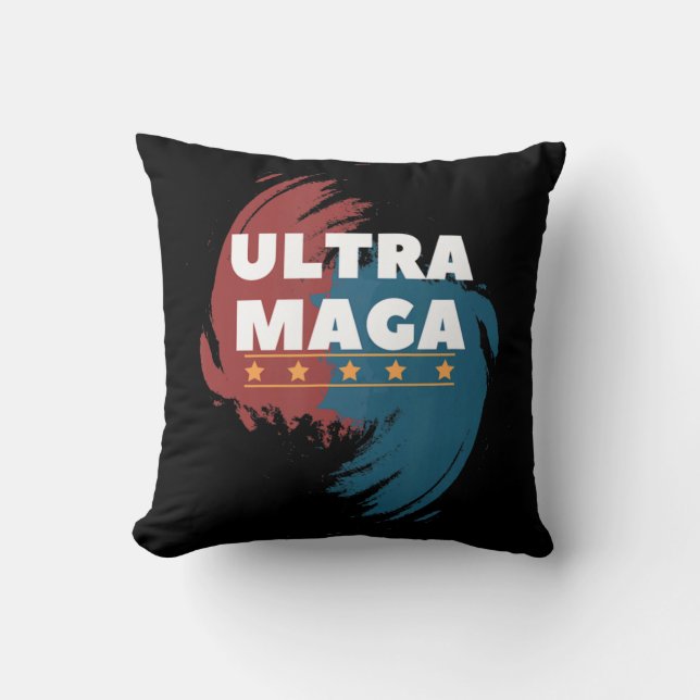 Cojín Decorativo Anti Joe Biden Ultra Maga and proud of it  (Anverso)