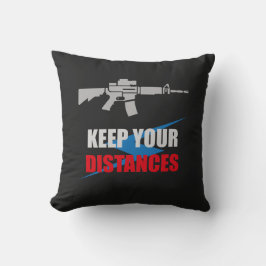 Cojín Decorativo Anti Social Rifle Humor