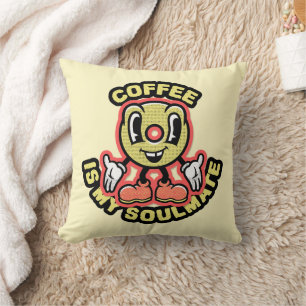 COJÍN DECORATIVO ANTIEL DÍA DE SAN VALENTÍN COFFEE SOULMATE RETRO P