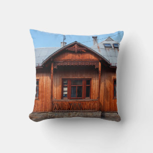 Cojín Decorativo Antiguo alojamiento de casa tradicional de madera,