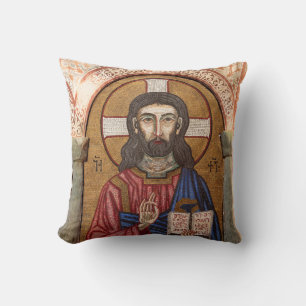 Cojín Decorativo Antiguo mosaico de Jesús