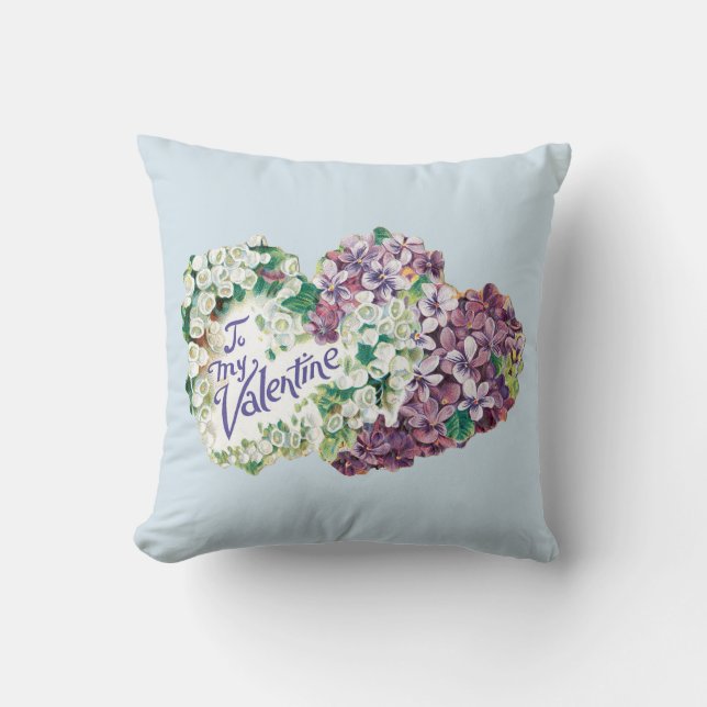 Cojín Decorativo Antiguo Valentine Bouquet Heart (Anverso)