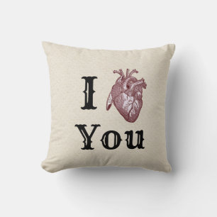 Cojín Decorativo Antique I Heart You