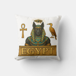 Cojín Decorativo Anubis & Thoth | Egyptian Symbols - Throw Pillow