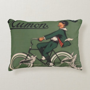 Cojín Decorativo Anuncio de bicicleta de Aumon vintage