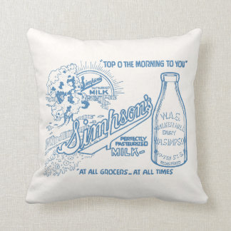 Cojín Decorativo Anuncio de leche de época
