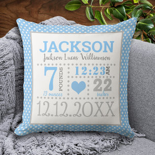 Cojín Decorativo Anuncio de nacimiento de niño