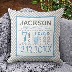 Cojín Decorativo Anuncio de nacimiento de niño