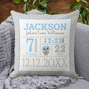 Cojín Decorativo Anuncio de nacimiento de niño