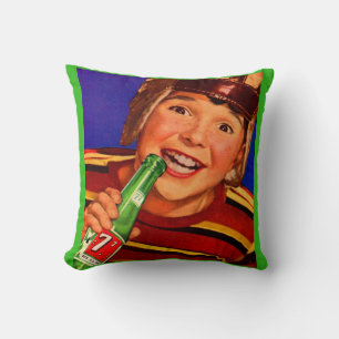 Cojín Decorativo Anuncio de soda de los años 1950