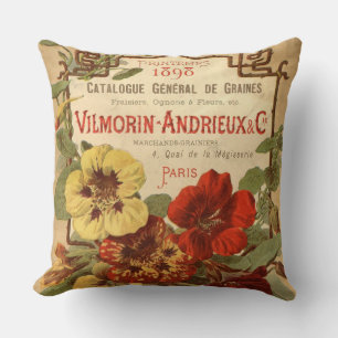Cojín Decorativo Anuncio del Catálogo de Semillas Vilmorin-Andrieux