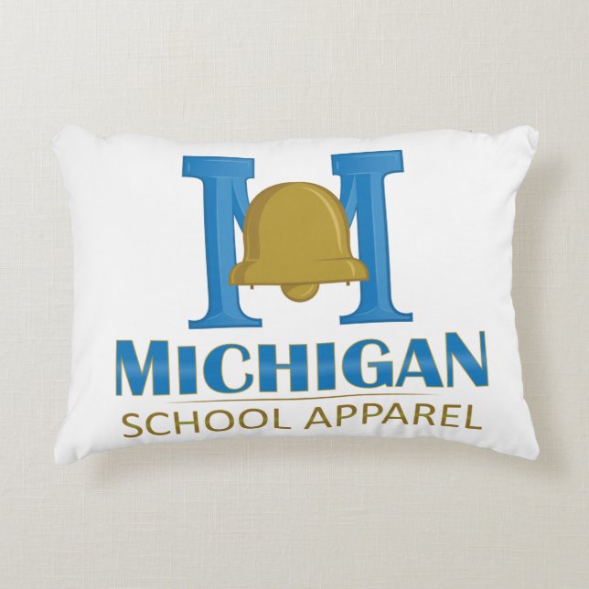 Cojín Decorativo Aparato escolar de Michigan (Anverso)