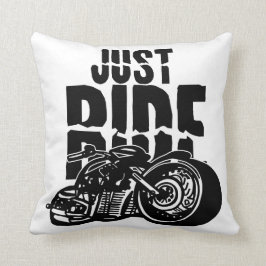 Cojín Decorativo Apenas diseño de la motocicleta del paseo