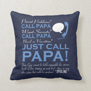Cojín Decorativo Apenas papá de la llamada