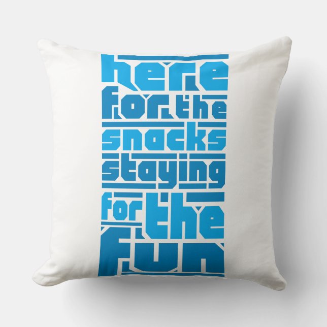 Cojín Decorativo Aperitivos y diseño divertido, divertida camiseta  (Anverso)