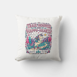 Cojín Decorativo Aplicación Colorida Cascos y Corazones Felices de