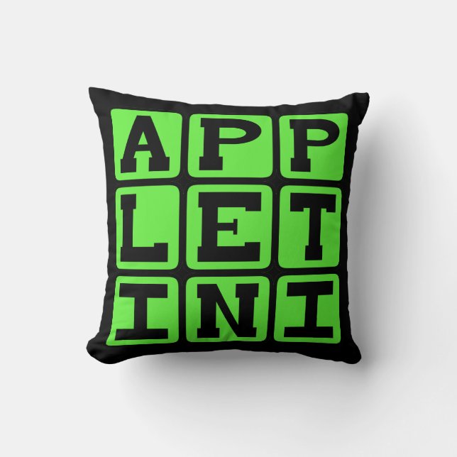 Cojín Decorativo Appletini, Martini con sabor (Anverso)