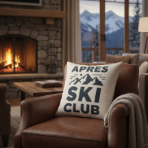 Apres Ski Club Logo de Montaña - Hombres de Invier