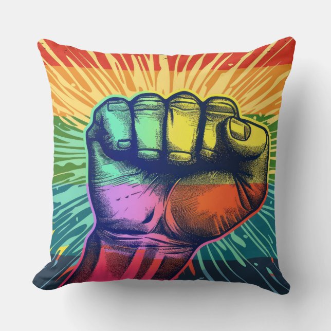 Cojín Decorativo apretado de manos (Anverso)