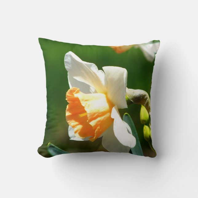 Cojín decorativo Apricot Daffodil (Anverso)